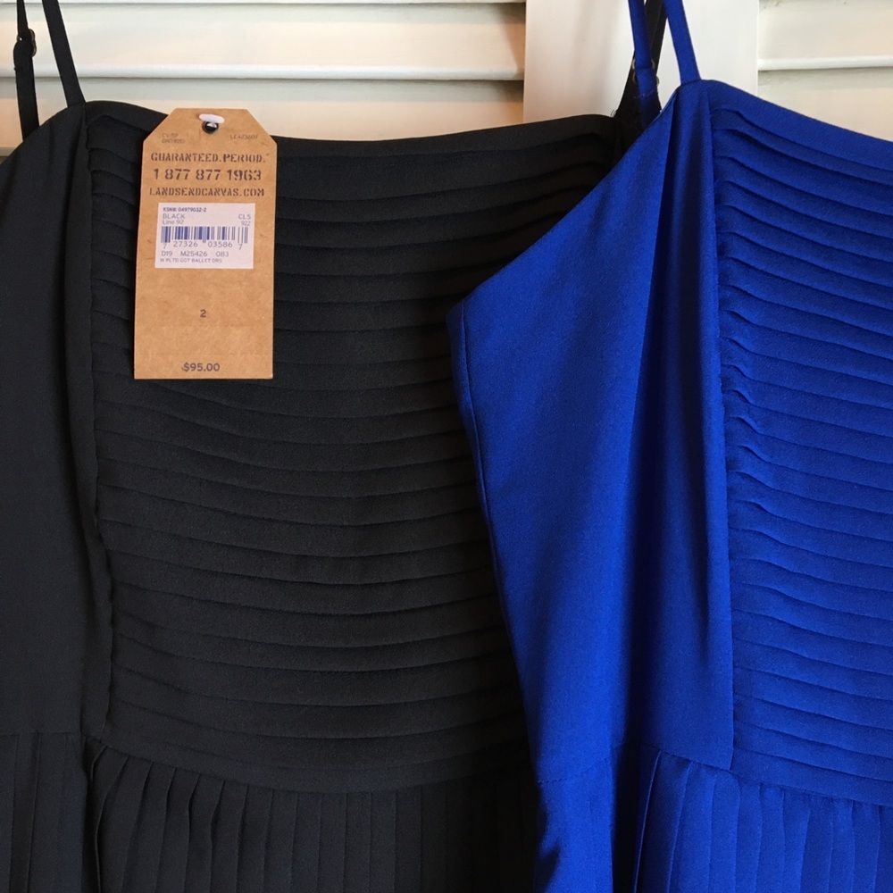 ⬇️Canvas Blue Parker Pleated Ballet Cocktail Dress - Picture 5 of 7
